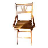 Vintage wooden folding children's chair