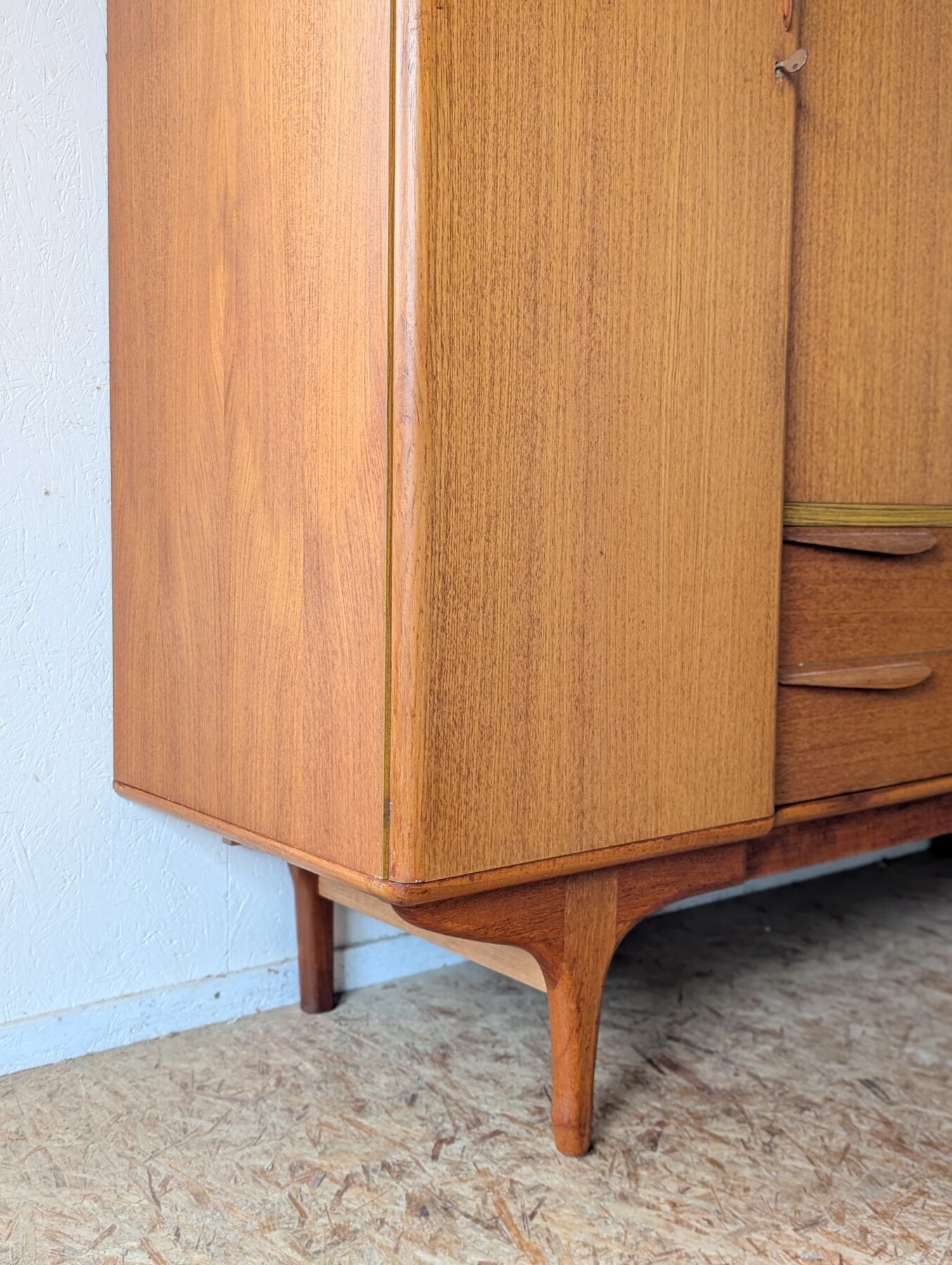 Teak wardrobe Tricoire & Vecchione 1960s