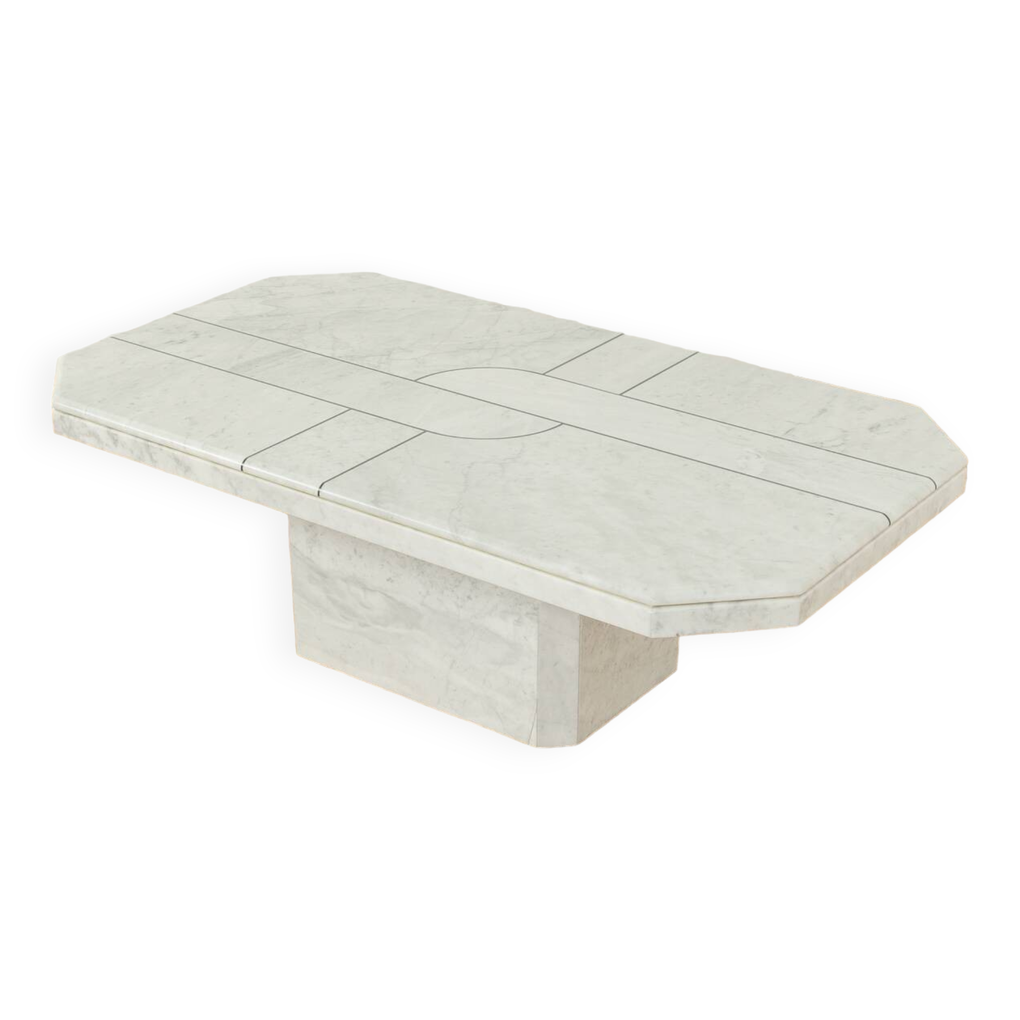 1980s marble coffee table