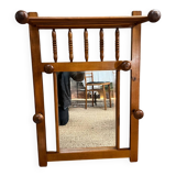Wooden coat rack for the cloakroom