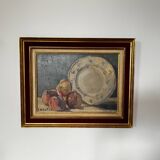 Oil on canvas - still life - signed Leonie de Bailleul