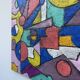 Abstract geometric coloured painting