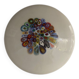 Murrine sphere in glass with multicolored murrine