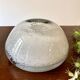 Ashtray made of a mix of bubbled glass and opaque glass, Murano style.