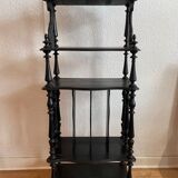 Napoleon III blackened wood music shelf
