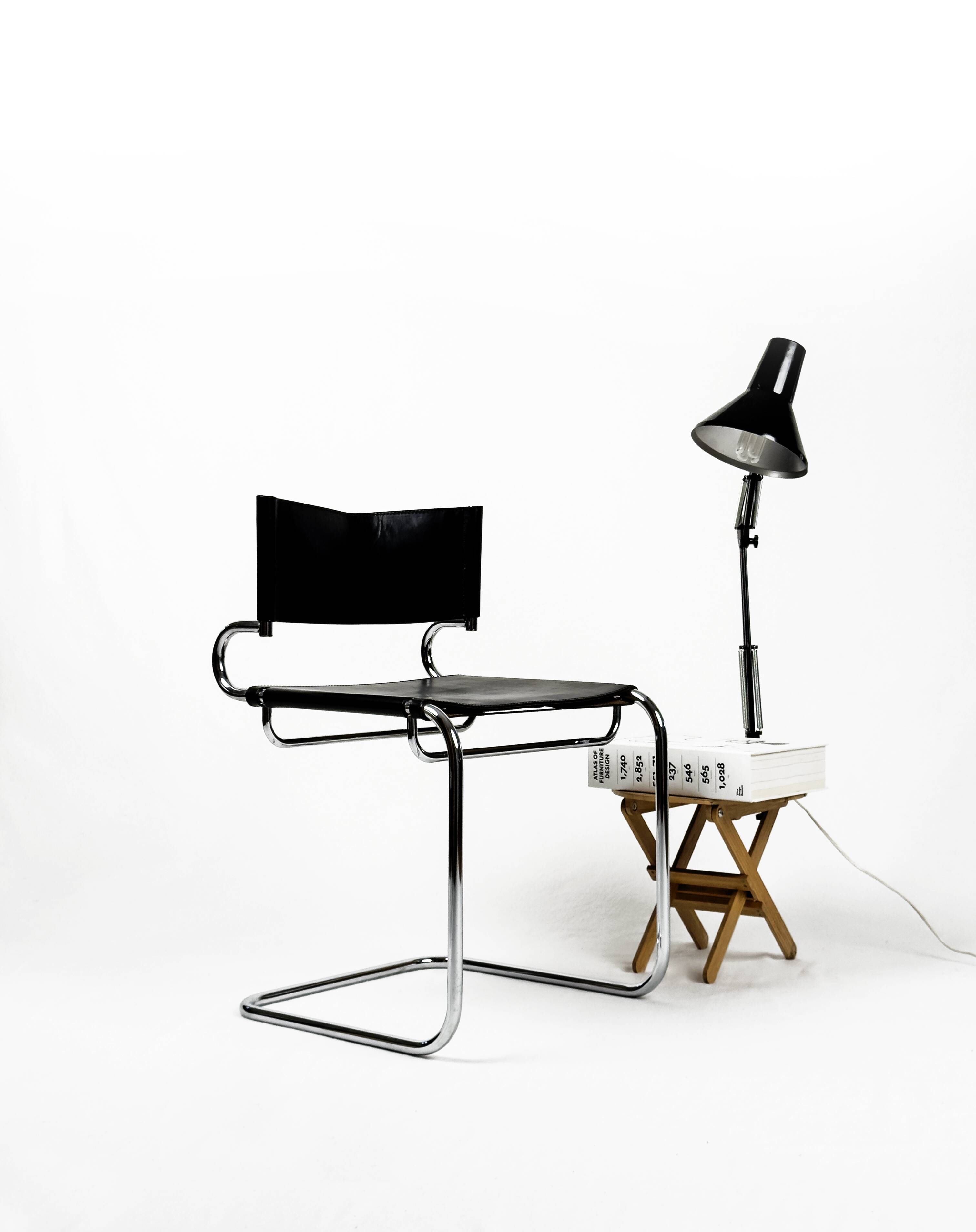 "Terrj" leather chair by Luigi Saccardo for Arrmet – Italy, 1970s