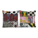 Set of 2 vintage ikat cushion covers 48x51 cm