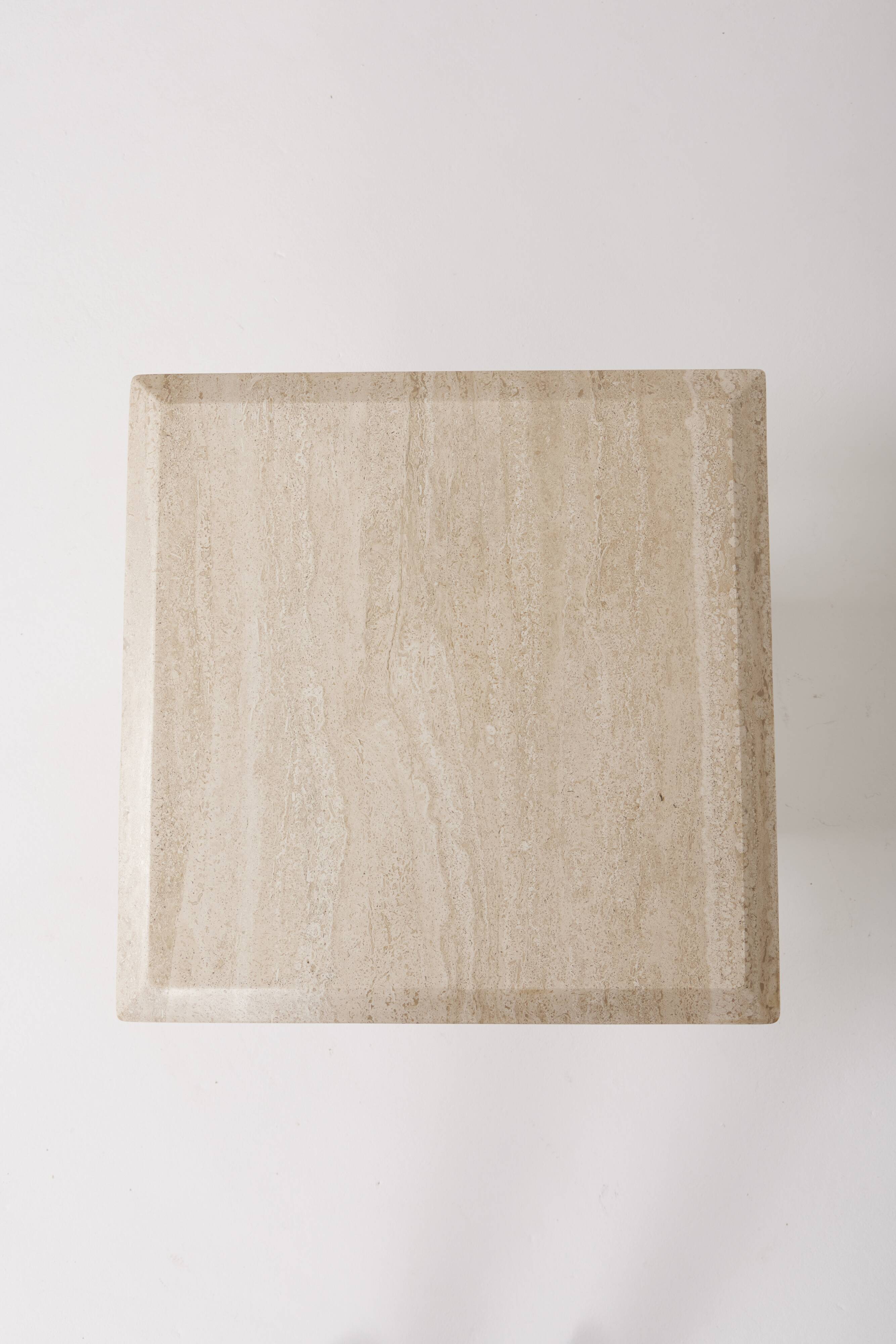 Travertine coffee table or side table