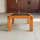 Coffee table in style of Pierre Chapo