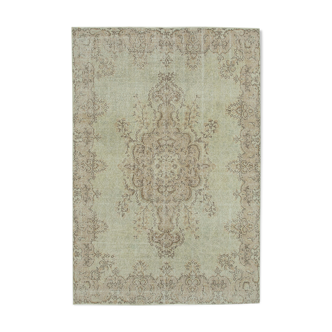 Tapis beige turc contemporain noué à la main 208 cm x 300 cm - 36575