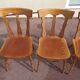 Set of 4 bistro bar chairs year 80 - 90 - wooden - baumann
