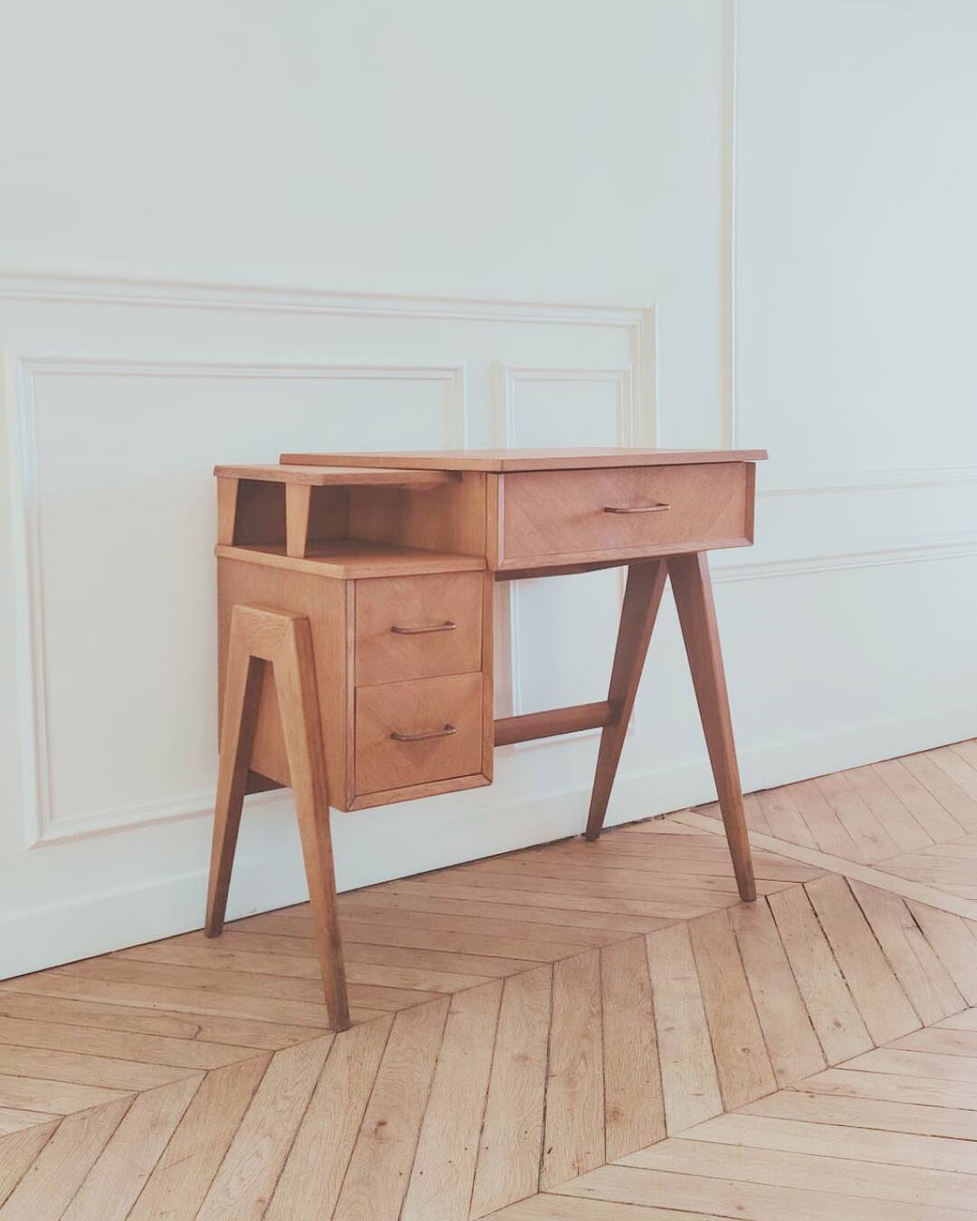 Vintage Scandinavian style desk, 1950s-60s.