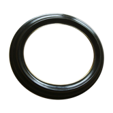 Black laqué oval frame with its blown glass - Napoleon III