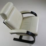 Swedish leather recliner chair Nelo by åke Fribyter