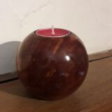 Bougeoir scandinave en loupe d'orme