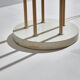Metal and glass floor lamp