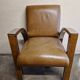 Aviator chair - In walnut veneer and chrome metal - 1970s design