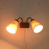 Scandinavian wall light with two light points