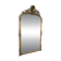 Napoleon III mirror in wood and gilded stucco with gold leaf.