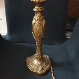 Old gilded bronze lamp stand