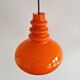 German Orange Glass Pendant Lamp by Peill & Putzler, 1960s