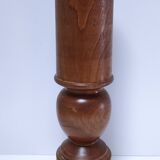 Vintage solid oak lamp base stamped H.44 cm