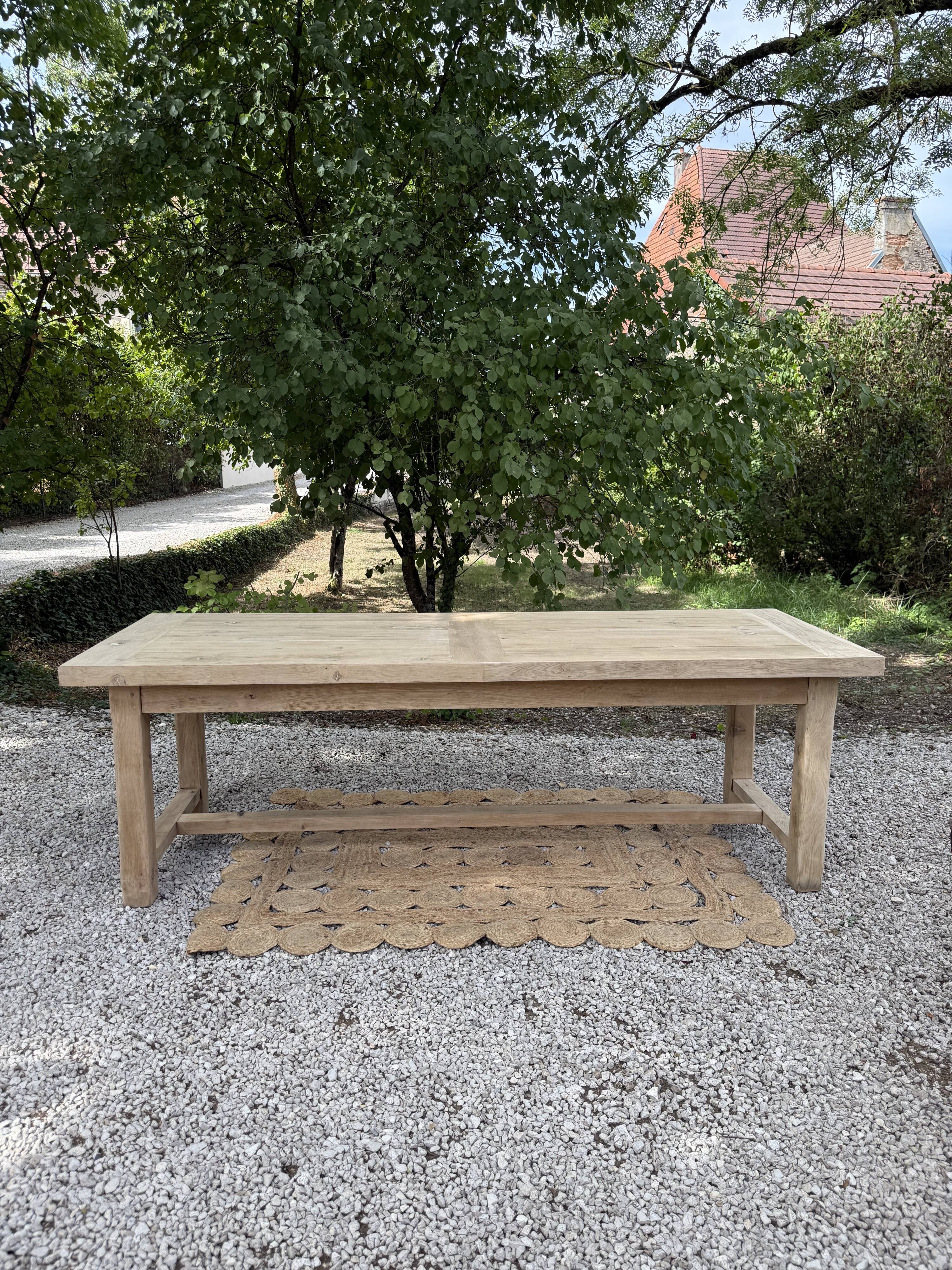 Large solid wood table 238cm