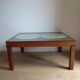 1970s Maison Jansen Campaign Style Coffee Table World Atlas Map