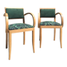 Pair of restored Bridge armchairs, 50s