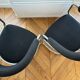 Chaises cantilever en acier tubulaire vintage des années 50