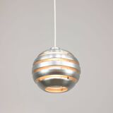 Vintage Italian Aluminum Beehive Pendant Lamp, 80s