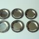 6 stainless steel coasters by WMF - marked - Vintage from the 60s