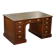 Rare double pedestal partner's desk by Hampton & Son, Pall Mall, hardwood.