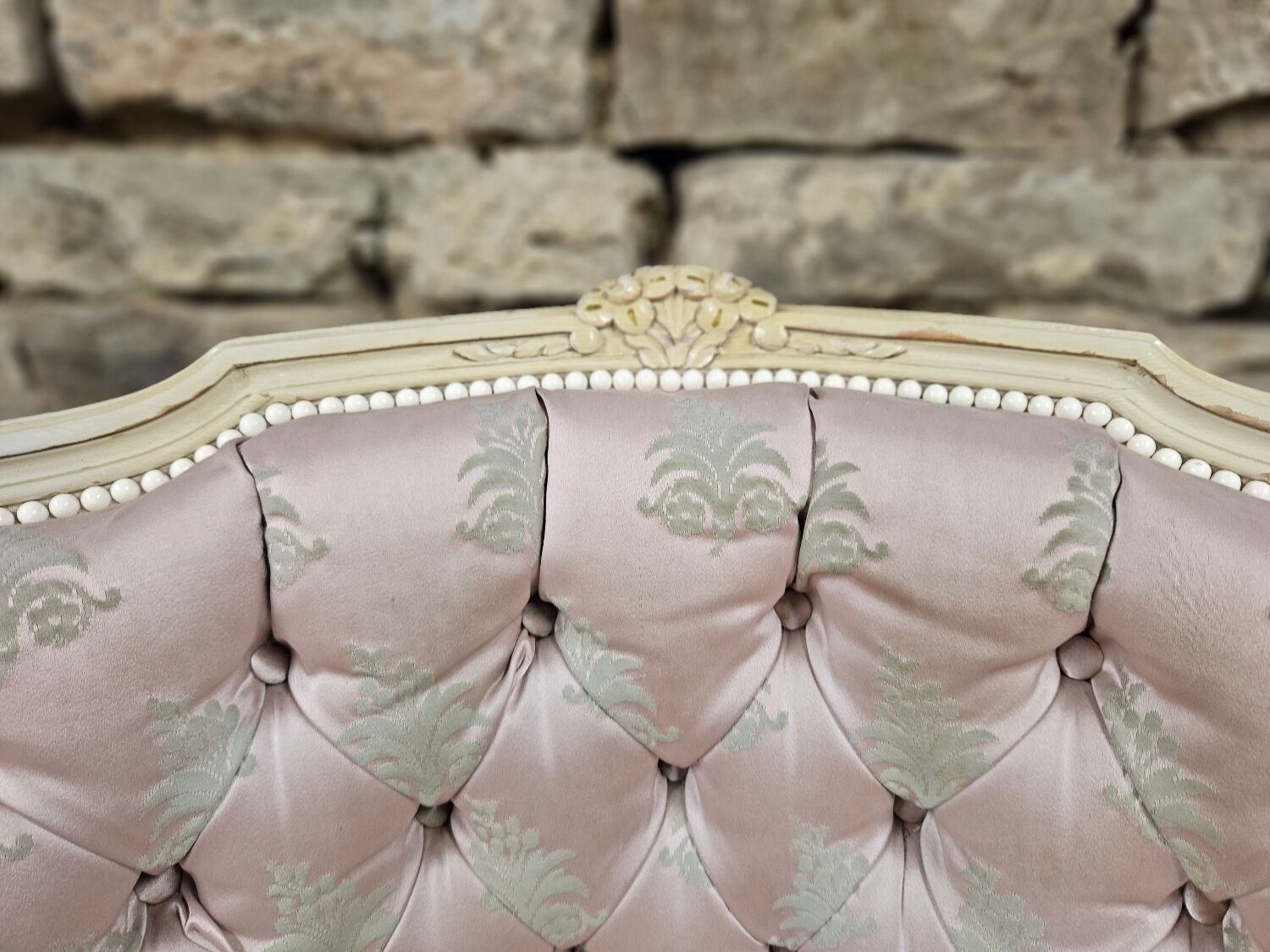 Pair of 1960s silk bergère armchairs