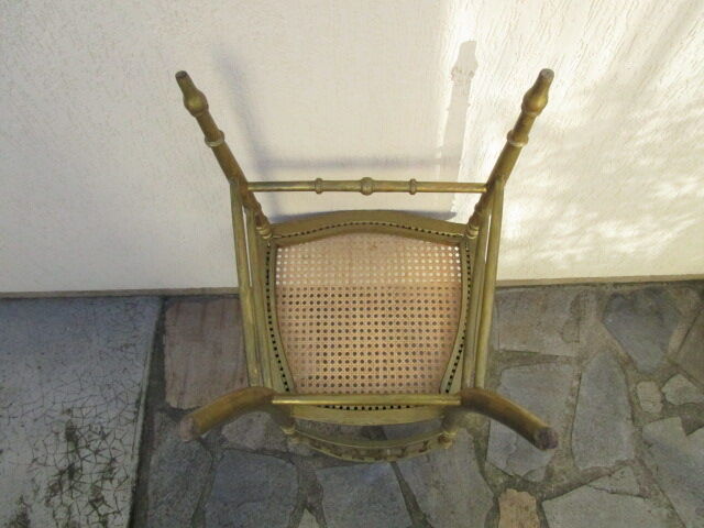 Antique chair, gilded-canned