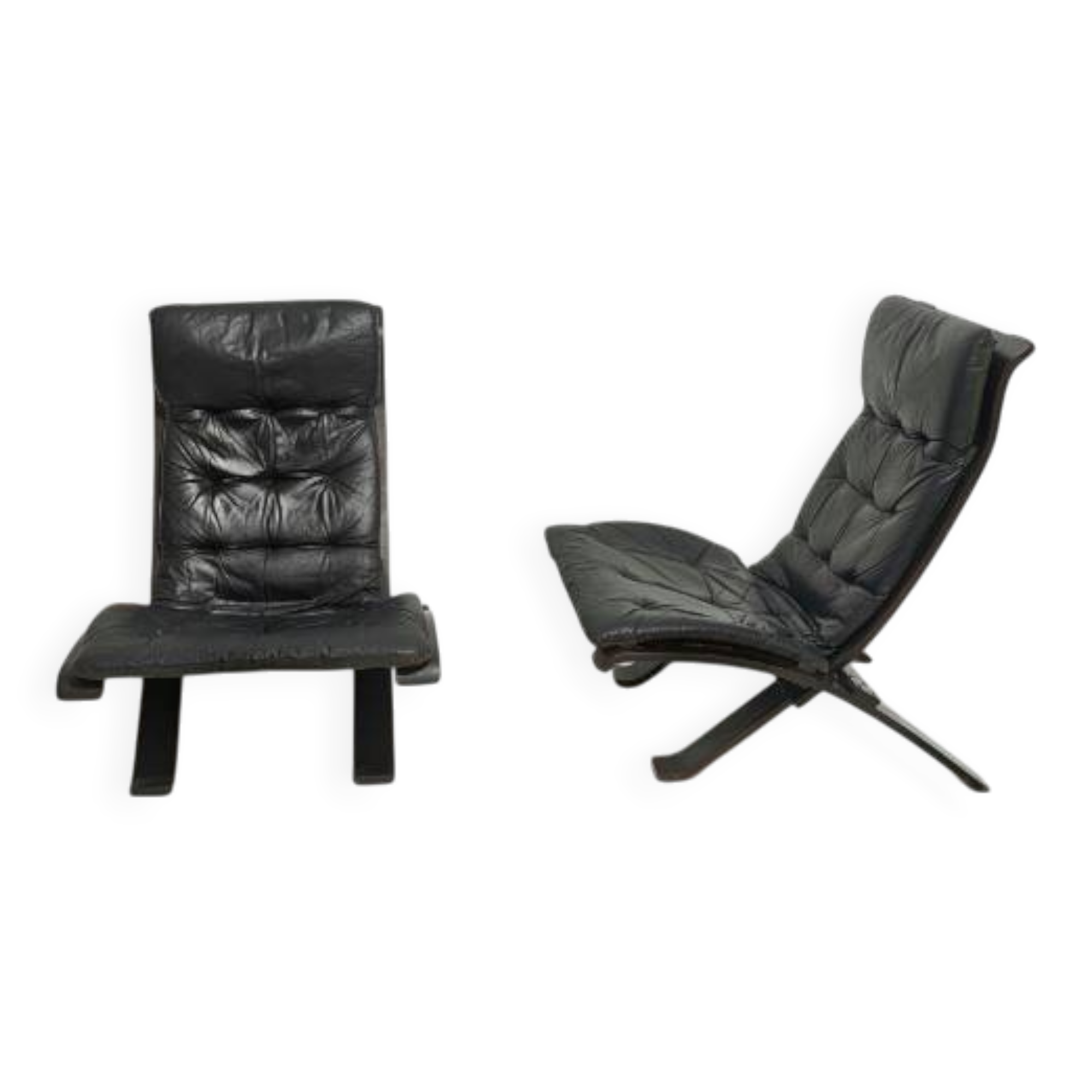 Pair of armchairs by Manufattura Italianna. Italy, 1970.