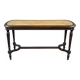 Antique wooden bench, caned seat, Louis XVI style, 20th century.