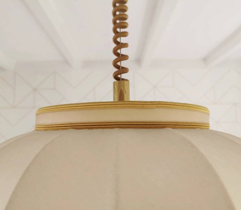 Vintage hollywood regency pendant lamp 80s