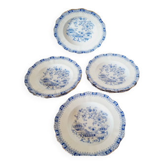 7 soup plates in german bavarian porcelain