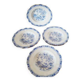 7 assiettes creuses en porcelaine bavaroise allemande