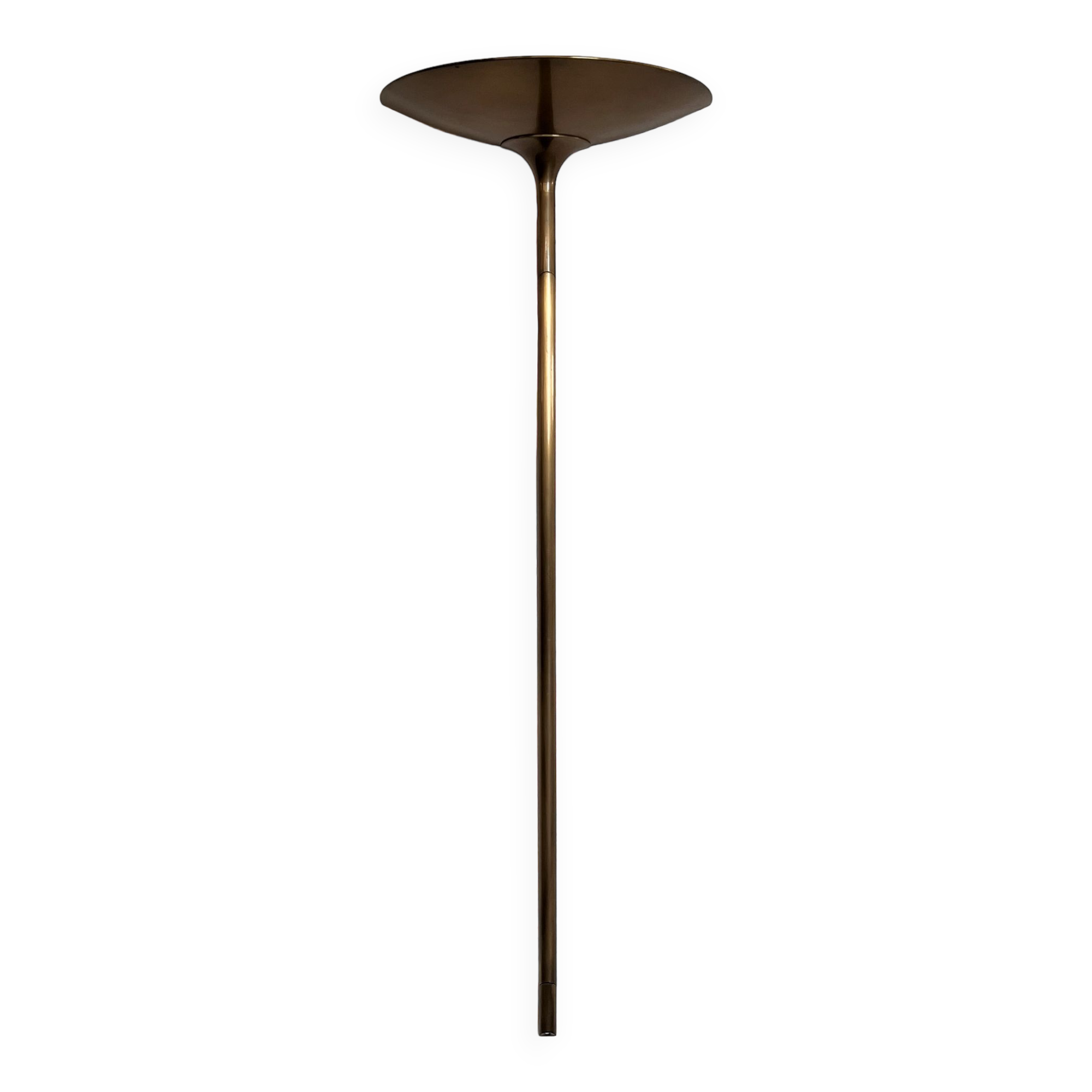 Florian Schulz Vintage Wall Sconce in Brushed Brass, 1970s