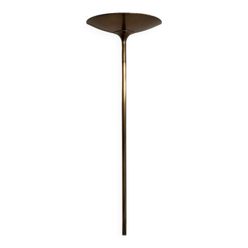 Florian Schulz Vintage Wall Sconce in Brushed Brass, 1970s