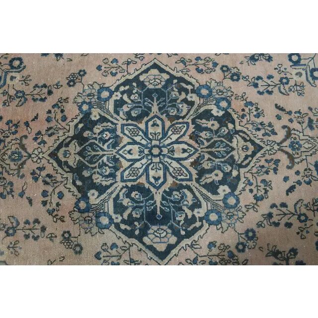❤1970s Vintage Persian Handmade Wool Cotton Orange Area Rug❤ 308x415