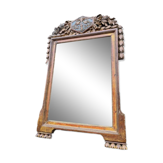 Louis XVI XVIII Eme Century Golden Wood Mirror