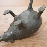 Bert Kiewiet – 'Het Tietenbeest', bronze fantasy creature, circa 1980