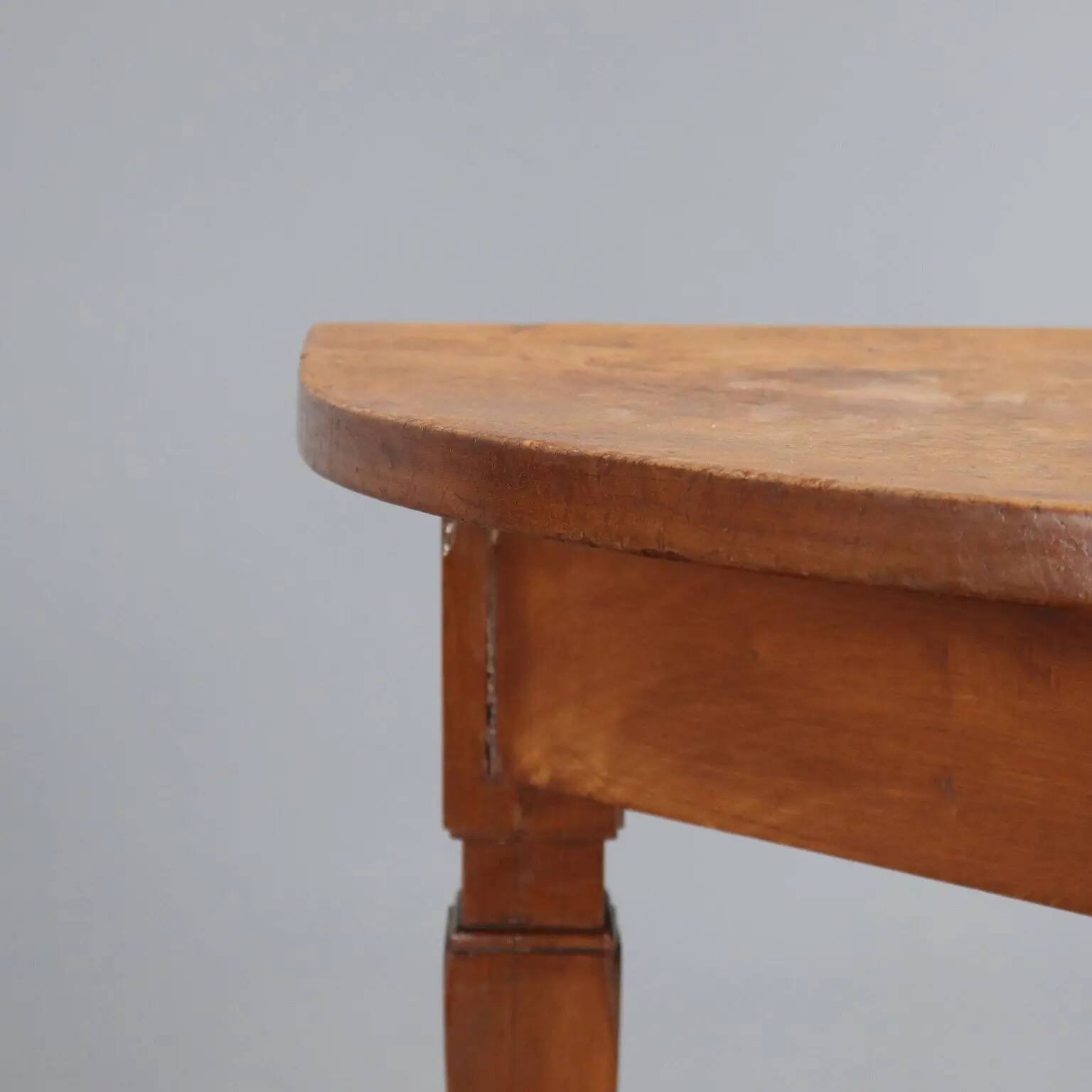 Antique Directoire console with a half-moon top, Italy, 19th century.