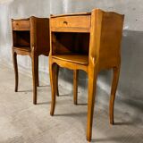 pair of bedside tables, 19th century flying table