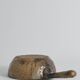 Textured Stoneware Bowl with Sculptural Handle, Handmade Studio Ceramic