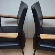 Fauteuils/chaises de conférence au design minimaliste industriel néerlandais du milieu du siècle