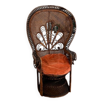 Fauteuil « Emmanuelle » en rotin, 1970